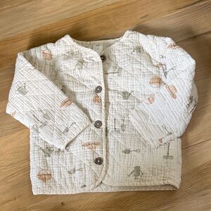 H&M Quilted Garden Print Jacket